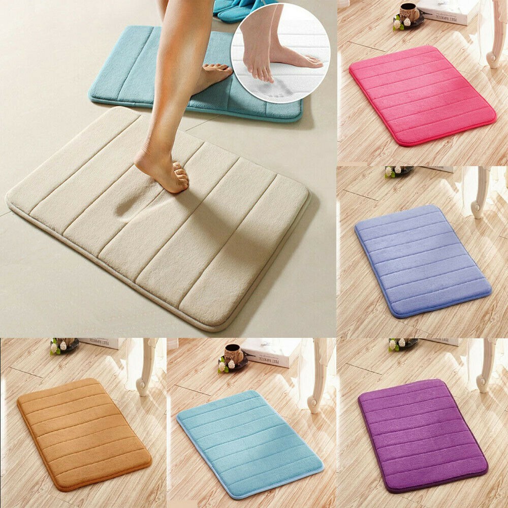 MB Thickened Absorbent Nonslip Foot Mat Bathroom Door Mat Floor Mat