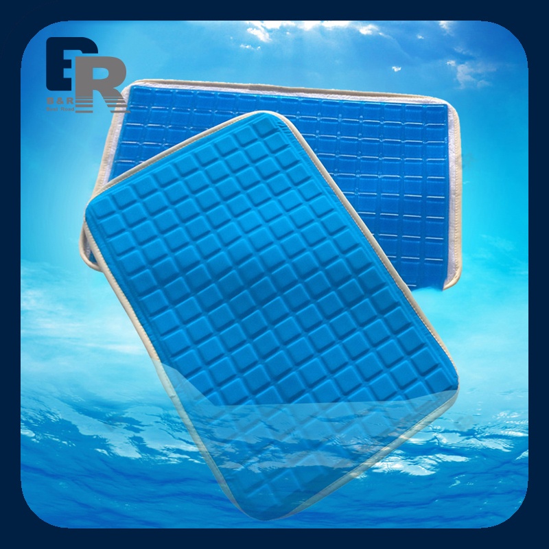 38X24CM Cooling PU Gel Pillow Pad Summer Soft Silicone Gel Massage Pillow Pad Chair Cushion
