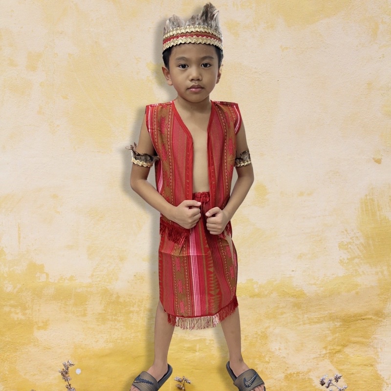 Igorot/Ifugao Boy Costume with Headdress SET for Filipiniana Buwan ng