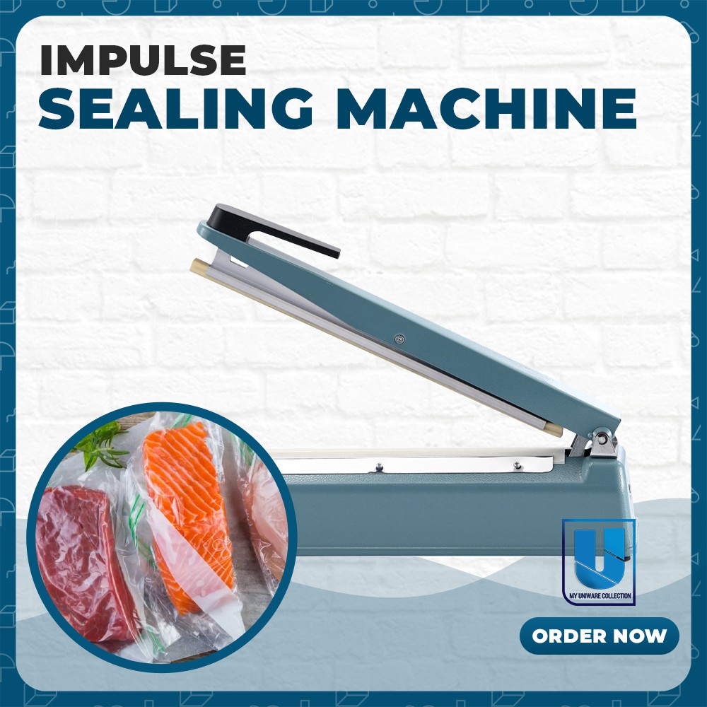 Impulse Sealing Machine Metal 300mm 12" Heavy Duty Plastic Sealer