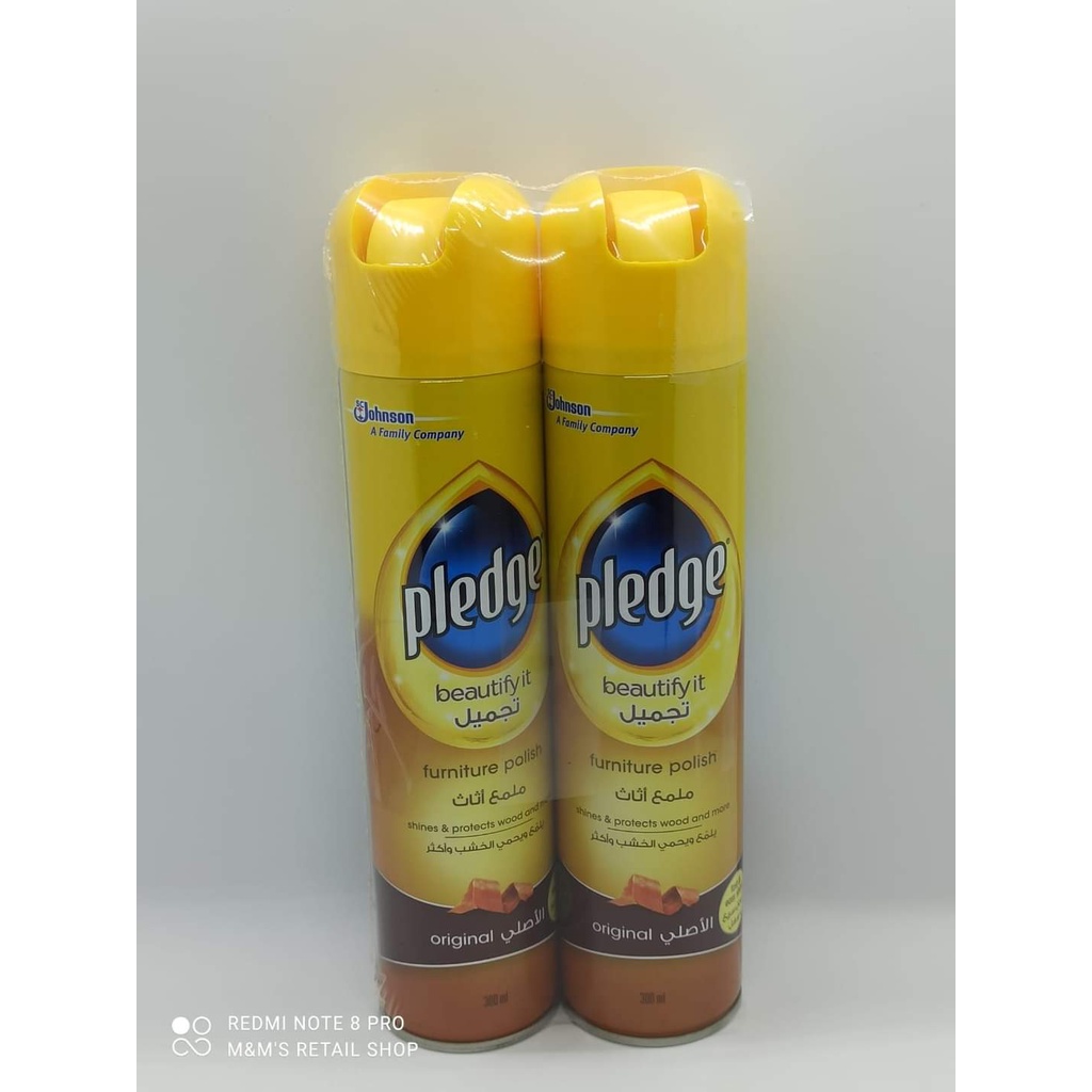 Pledge Furniture Polish Original 300ml (Sold as Set 2pcs per set and