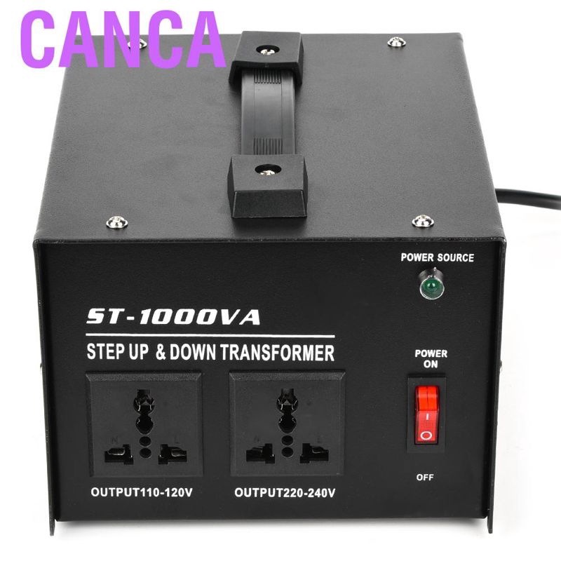 Canca 1000W Voltage Converter 110V to 220V Single Phase