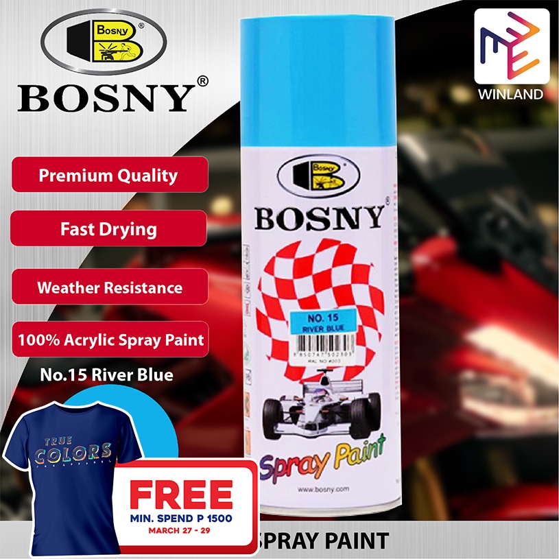 3YpLBosny 100 Acrylic Spray Paint River Blue No.15 Spraypaint Pylox