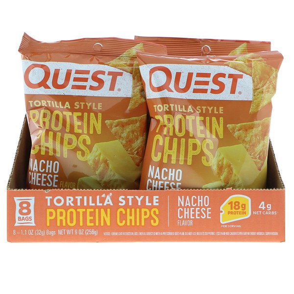 Quest Nutrition, Protein Chips, Nacho Cheese Flavor 32g Shopee
