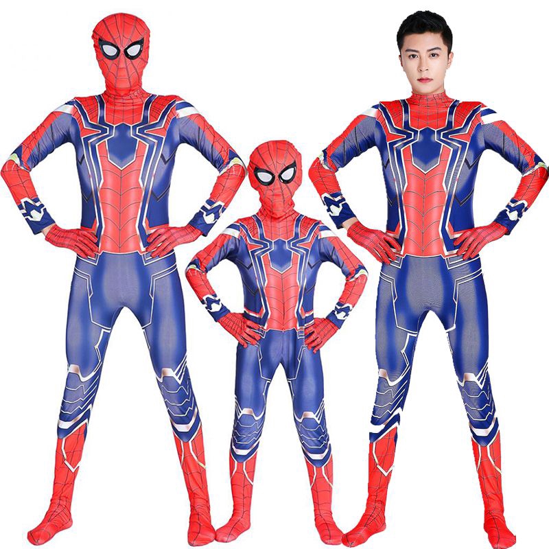 KIds Ault Avengers Endgame Iron Spiderman Peter·Parker Cosplay Costume