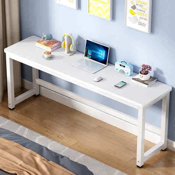 Desk table long workbench desk home learning white simple computer