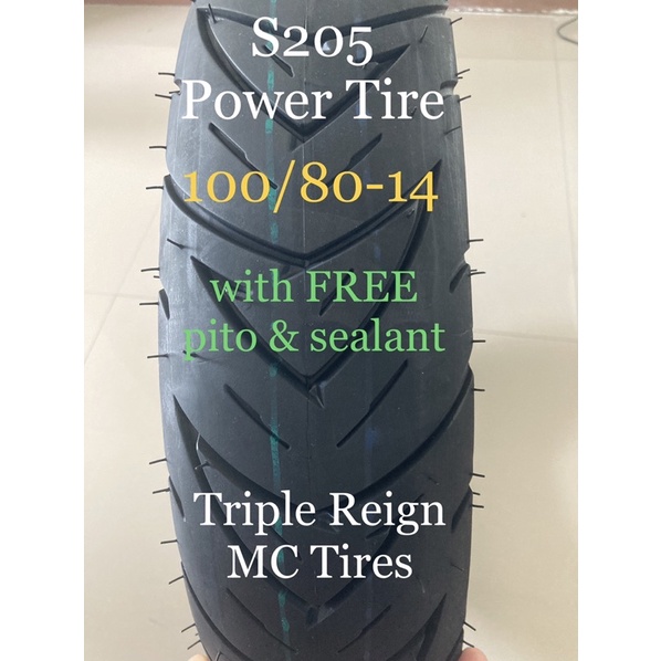 100/8014 S205 Power Tire (with FREE pito & sealant) Shopee Philippines