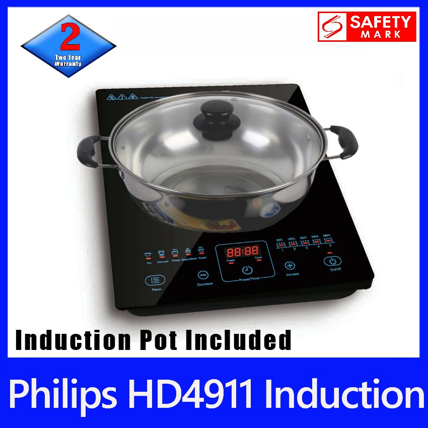 Philips HD4911 Induction Cooker. **FREE STAINLESS STEEL INDUCTION POT