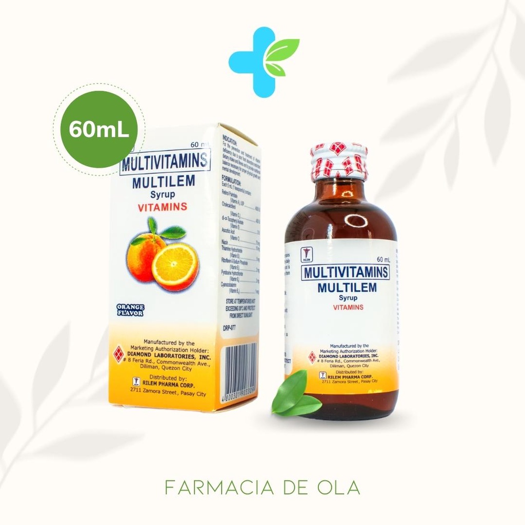 Multilem Multivitamins Syrup Vitamins for Infants, Toddlers, Kids and
