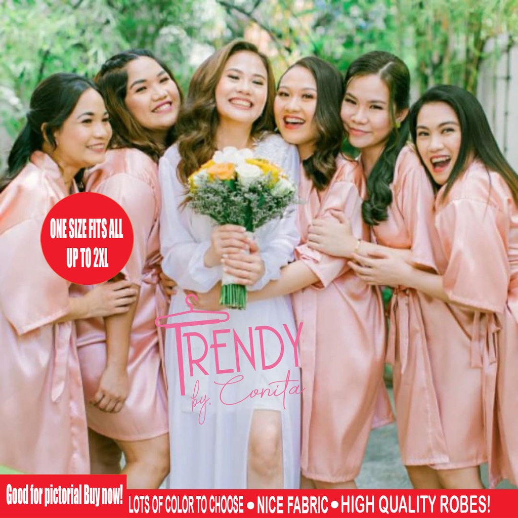 BRIDE ROBE WEDDING ROBE SILK ROBE ENTOURAGE PERSONALIZED ONHAND