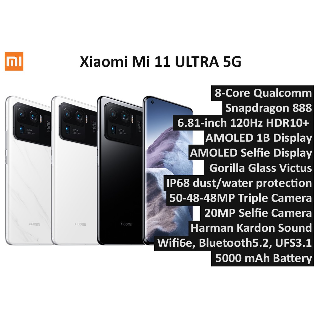 Xiaomi Mi 11 ULTRA / Mi 11 PRO / Mi 11 5G Snapdragon 888
