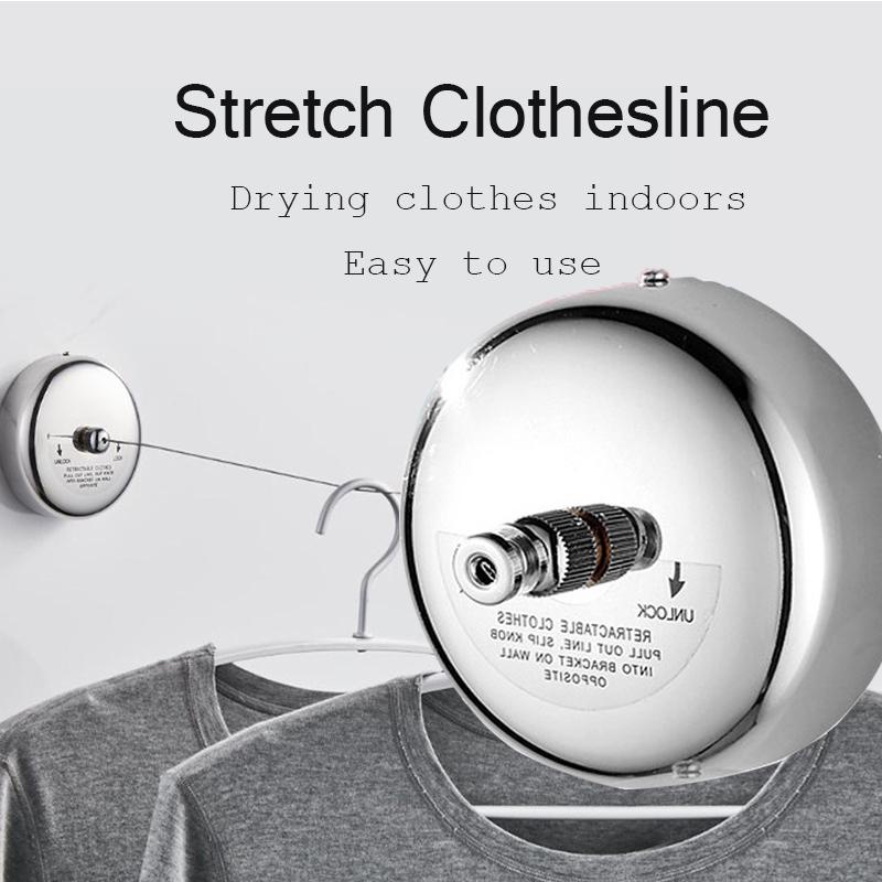 Retractable Clothesline Durable with Heavy Duty Adjustable Rope Shower