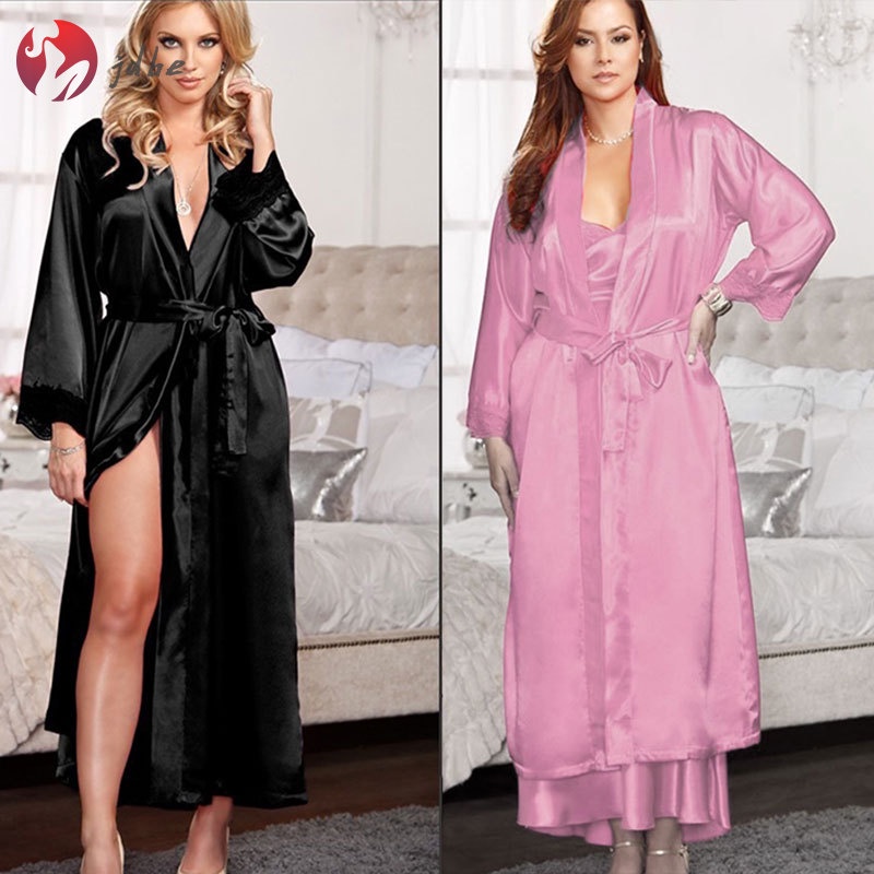 COD Classics FashionPlus Size XXXL Rayon Bathrobe Womens Kimono Satin