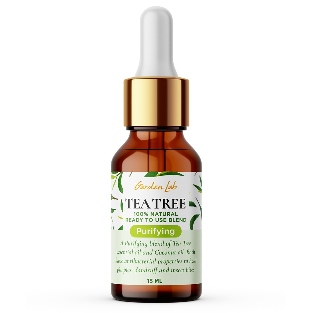 Garden Lab Tea Tree Oil for Acne Pimples Dandruff Warts 15ml Shopee Philippines