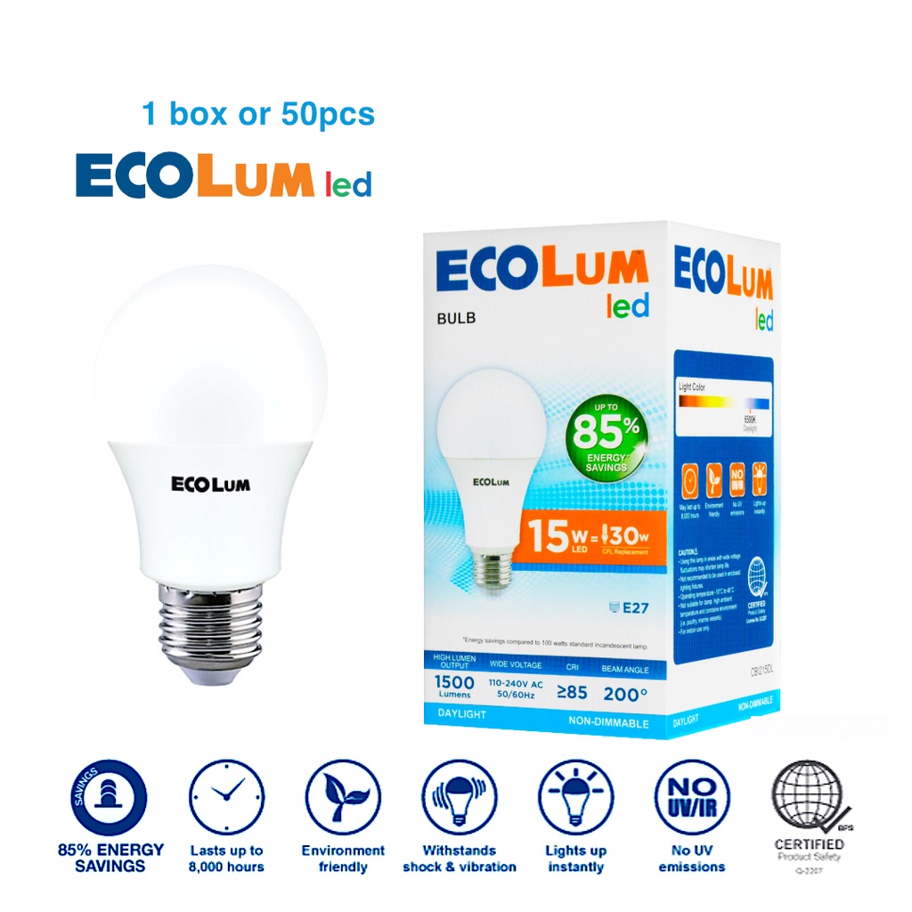 50pcs 15W DL Firefly Ecolum Light Emitting Diode LED Light Bulbs 15