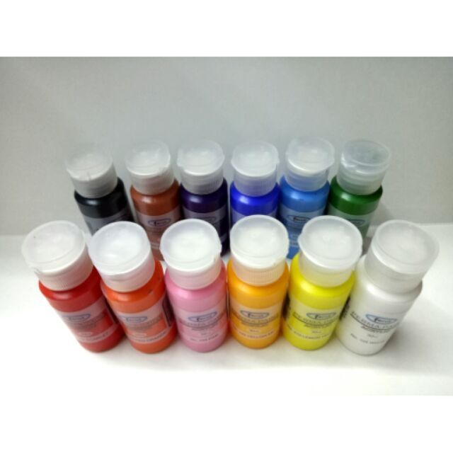 Acrylic paint /perma paint one set 12colors 30ml each Shopee Philippines