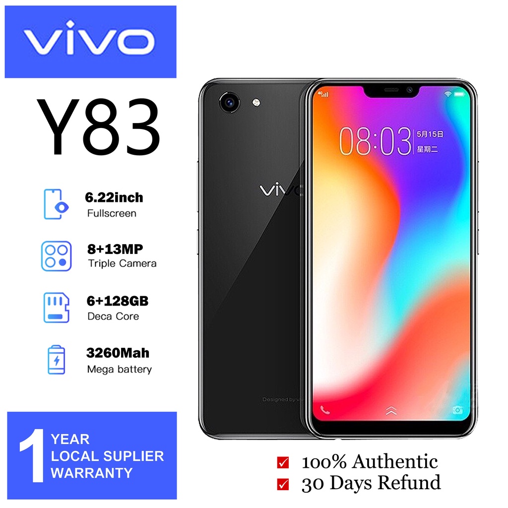 Vivo Y83 6GB+128GB Smartphone Brand New Original Android Cellphone Full