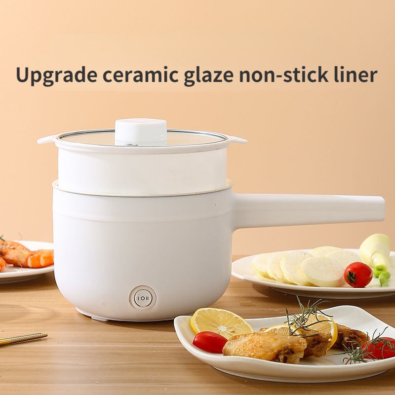 Ceramic nonstick rice cooker with steamer dualpurpose rice cooker