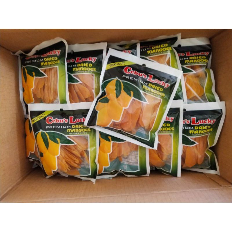 100 grams CEBU'S LUCKY PREMIUM DRIED MANGOES FROM CEBU FACTORY Shopee