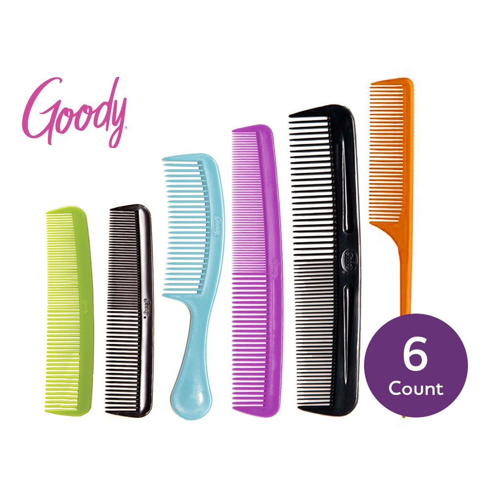 Goody Basic Styling Hair Combs, 6ct Shopee Philippines