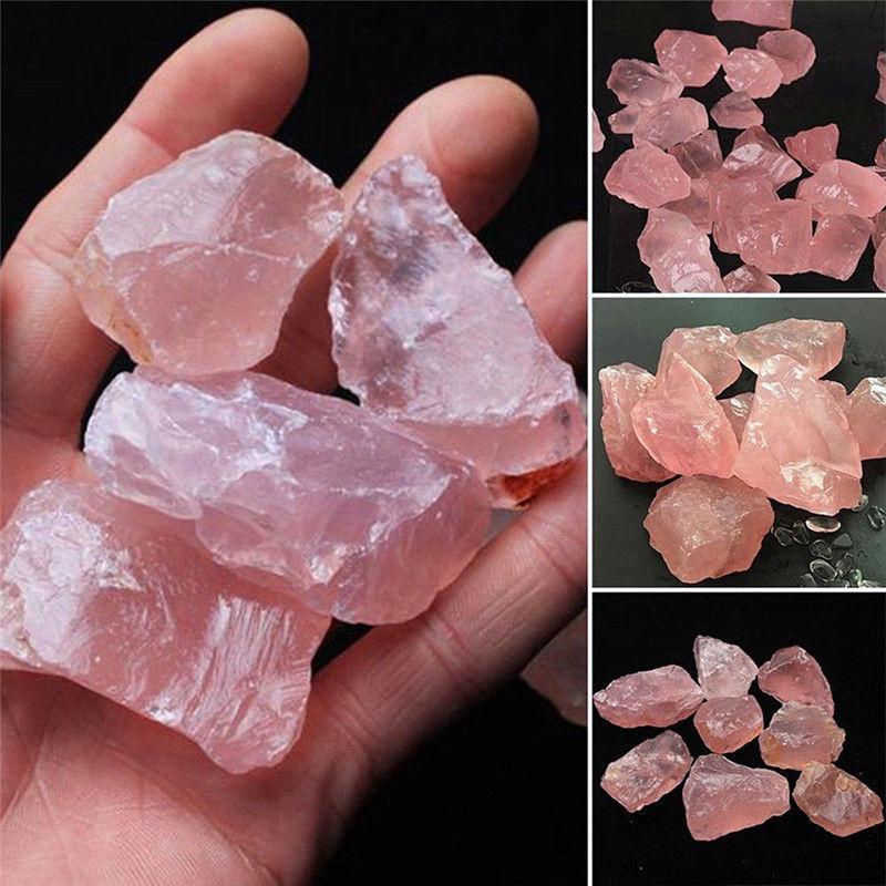 1Pc Natural Pink Quartz Crystal Stone Rock Mineral Specimen Shopee