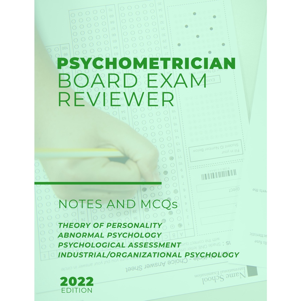 Psychometrician Reviewer (2022) Board Exam Reviewer (Notes and MCQs