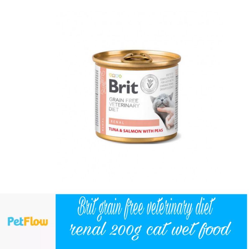 Brit Grain free veterinary diet renal 200g cat wet food Shopee