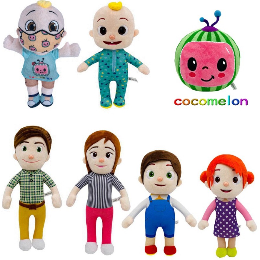 Pillow JJ boy Sister Brother Plush Doll Educational Stuffed