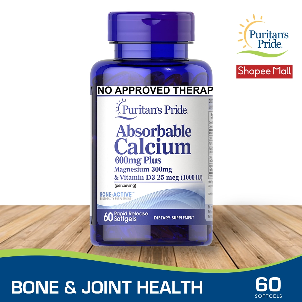 Puritan's Pride Calcium Magnesium Vitamin D3 60 Softgels Shopee