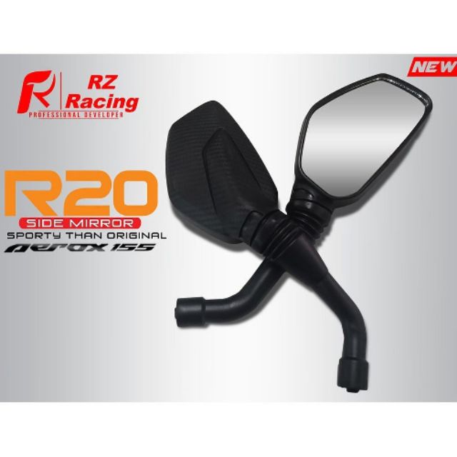 RZ Racing R20 side mirror YAMAHA AEROX 155 NMAX Mio Click Shopee