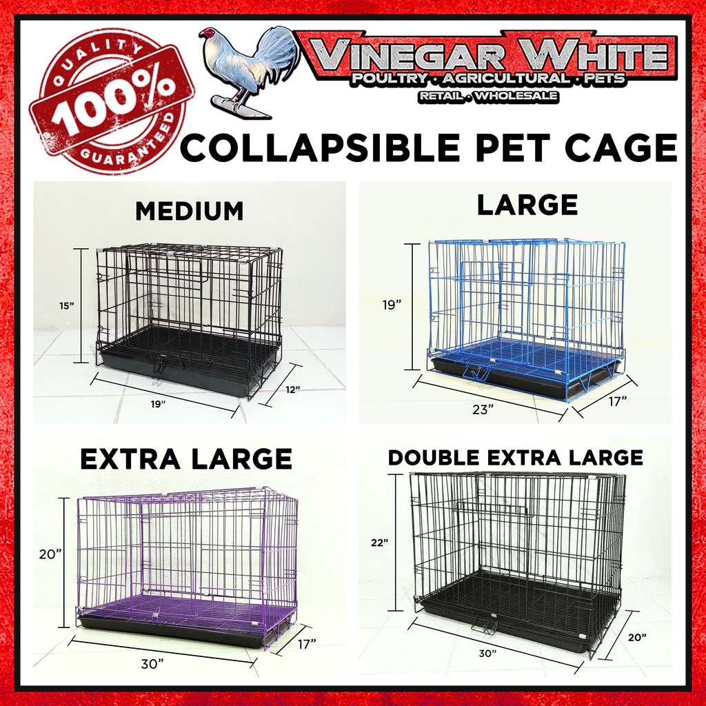 Heavy Duty Pet Cage Collapsible Dog Cat Rabbit Puppy