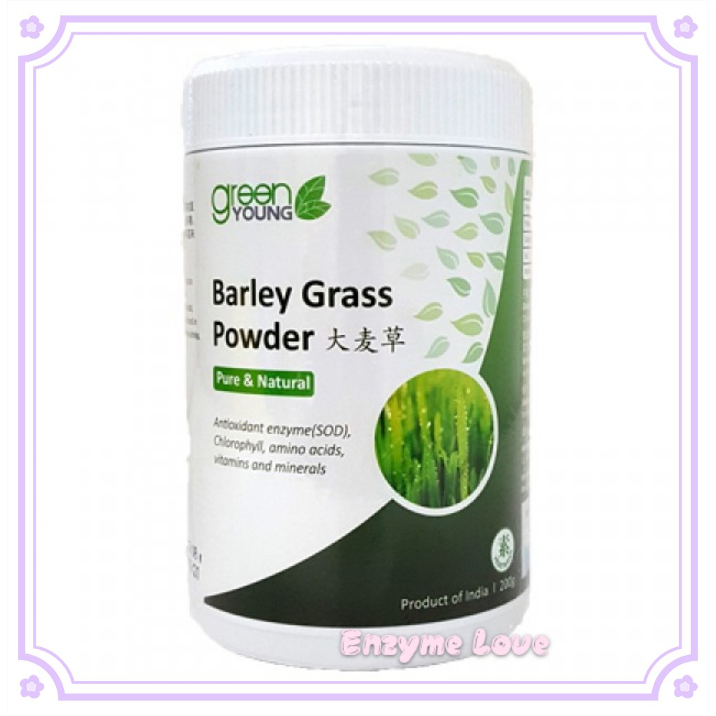 Green Young BARLEY GRASS POWDER Barley Grass Powder 200g XF8M Shopee