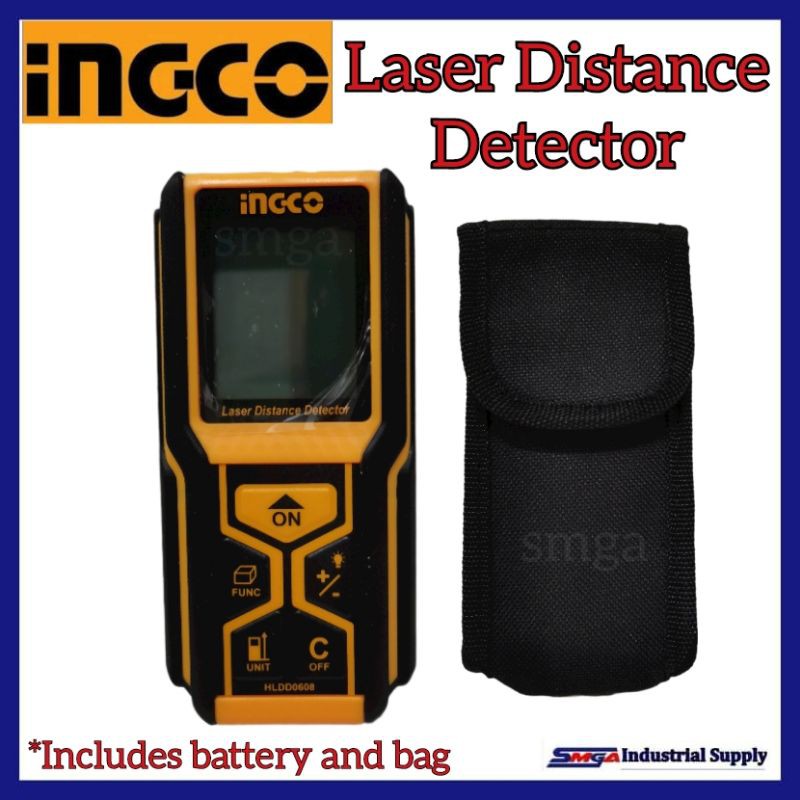 Ingco Laser Distance Detector 60m HLDD0608 (with Bag and Battery