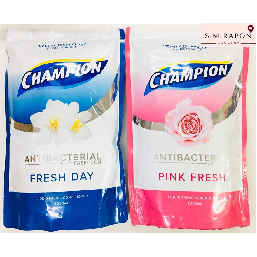 Champion Liquid Fabcon Fabric Conditioner 1Liter Shopee Philippines