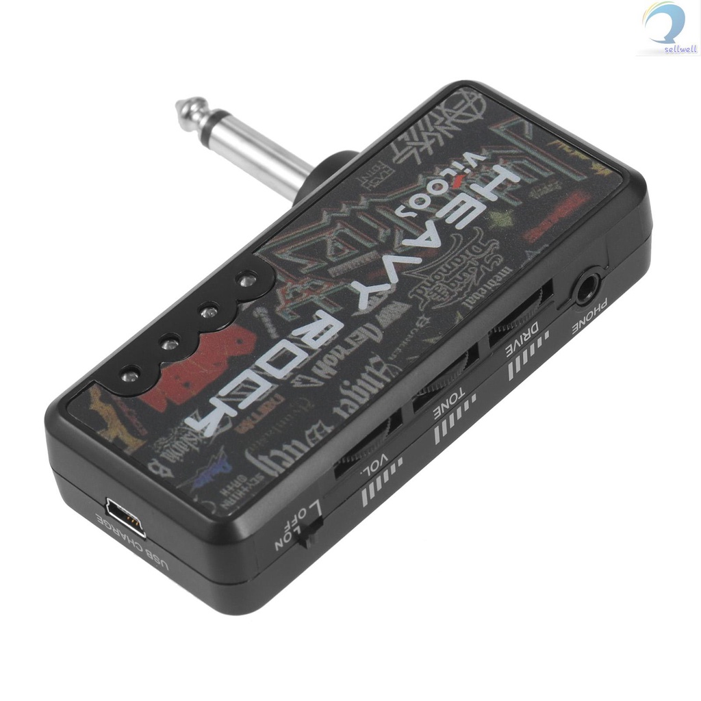 [sellwell] VITOOS Electric Guitar Plug Mini Headphone Amp Amplifier