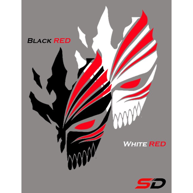 Bena shop Ichigo Hollow Mask Car and Motorcycle Sticker Decal Shopee