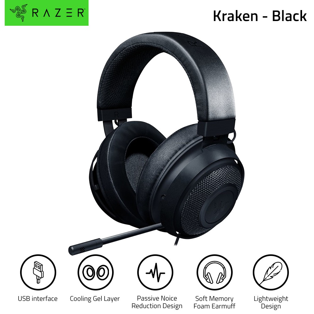 Razer Kraken Headset Noise Reduction Cooling Gel Cushions