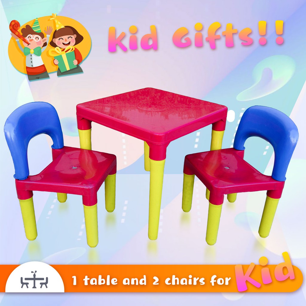 KIDS STUDY TABLE WITH 2 CHAIRS KIDS TABLE AND CHAIR SET KIDDIE TABLE