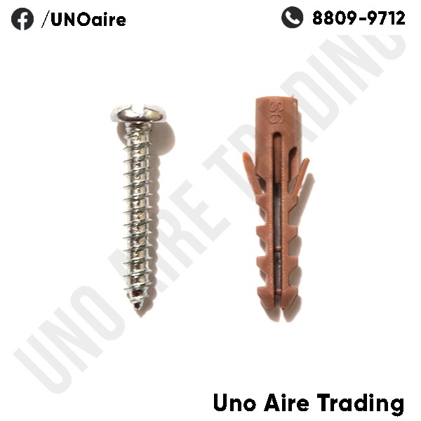 20 pcs Tox and Screw metal wood expansion shield size 6 8 Shopee Philippines