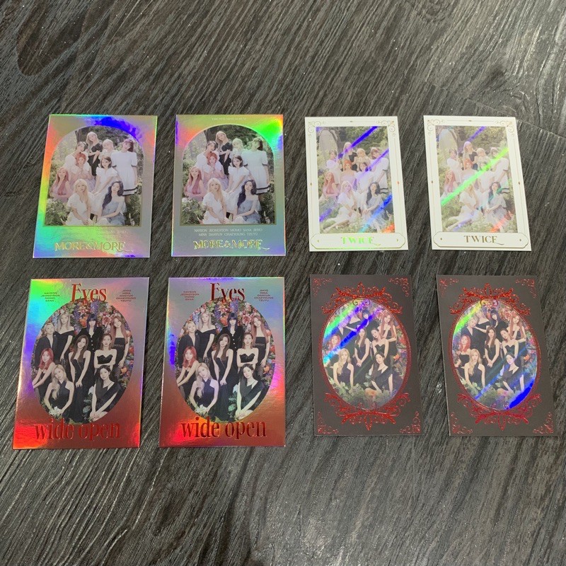 TWICE MORE & MORE and Eyes Wide Open Photocards (WITHDRAMA Group POB