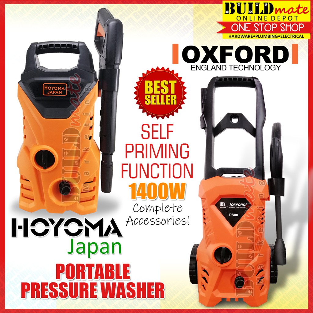 Pressure Washer 1400W OXFORD PS80 / HOYOMA HTHPW02 •BUILDMATE• Shopee Philippines