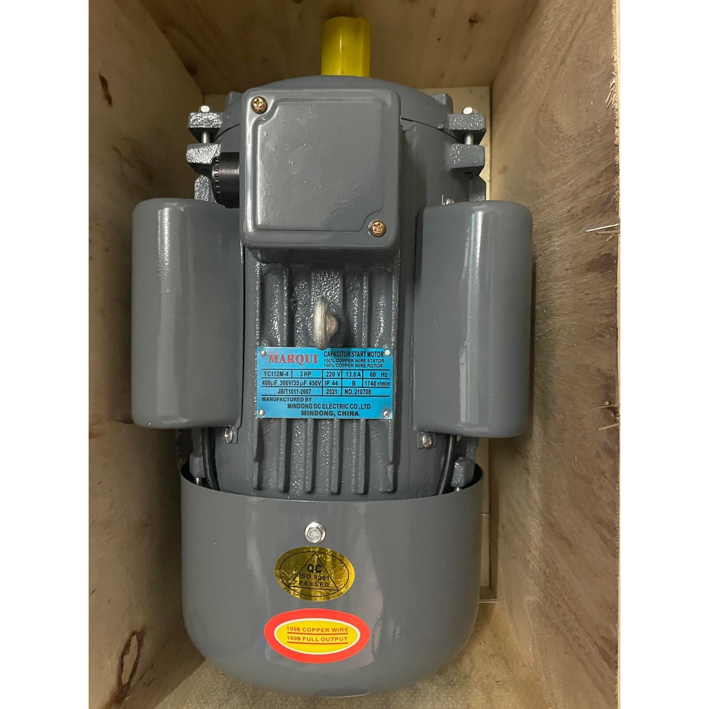 Electric Motor 3HP copper wiring china mindong single phase Shopee