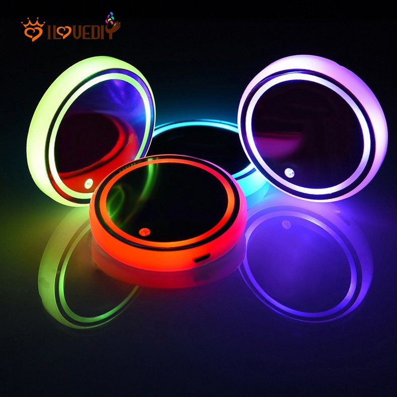 Colorful Lightup Coaster with Three Modes / Antislip Colorchanging