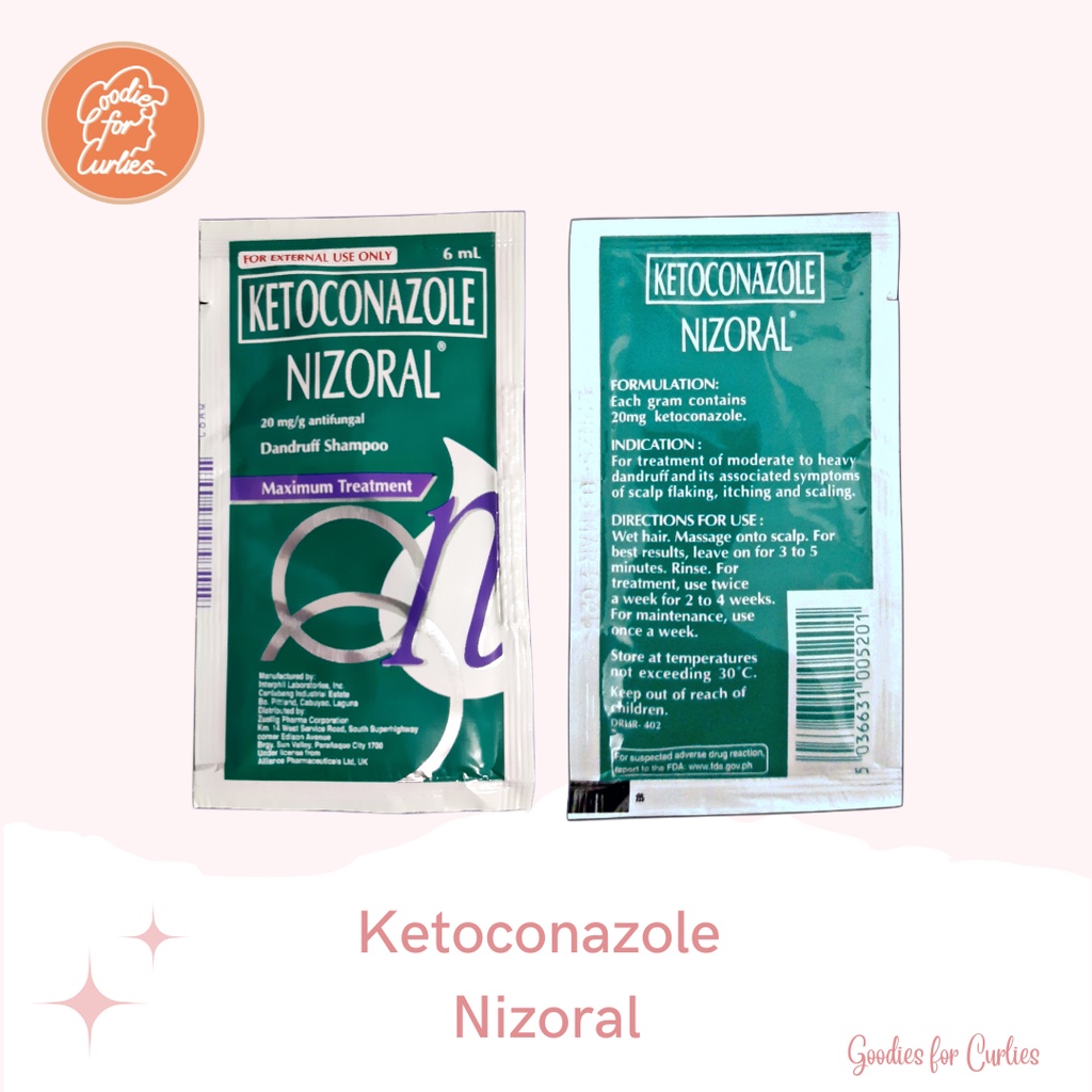 NIZORAL Ketoconazole Dandruff Shampoo Maximum Treatment 6ml Shopee