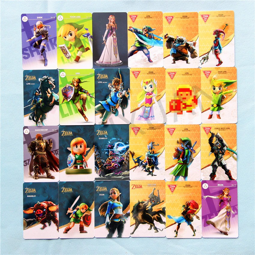 High Quality 24pcs/set The Legend of Zelda Breath of the Wild NFC Game Card Standard Cards