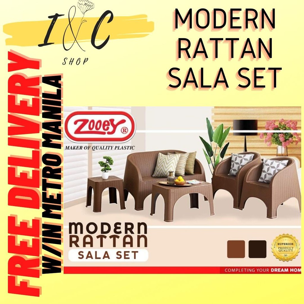 Zooey Modern Rattan Sala Set / FREE DELIVERY W/IN METRO MANILA EXCEPT