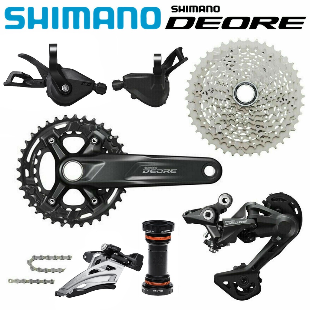SHIMANO DEORE M4100 Groupset 170mm 36T26T Crankset Cassette 2x10 Speed