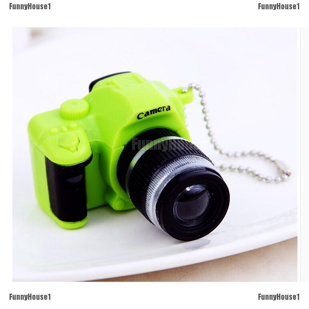 Cute Mini Toy Camera Charm Keychain With Flash Light&Sound Effect Gift