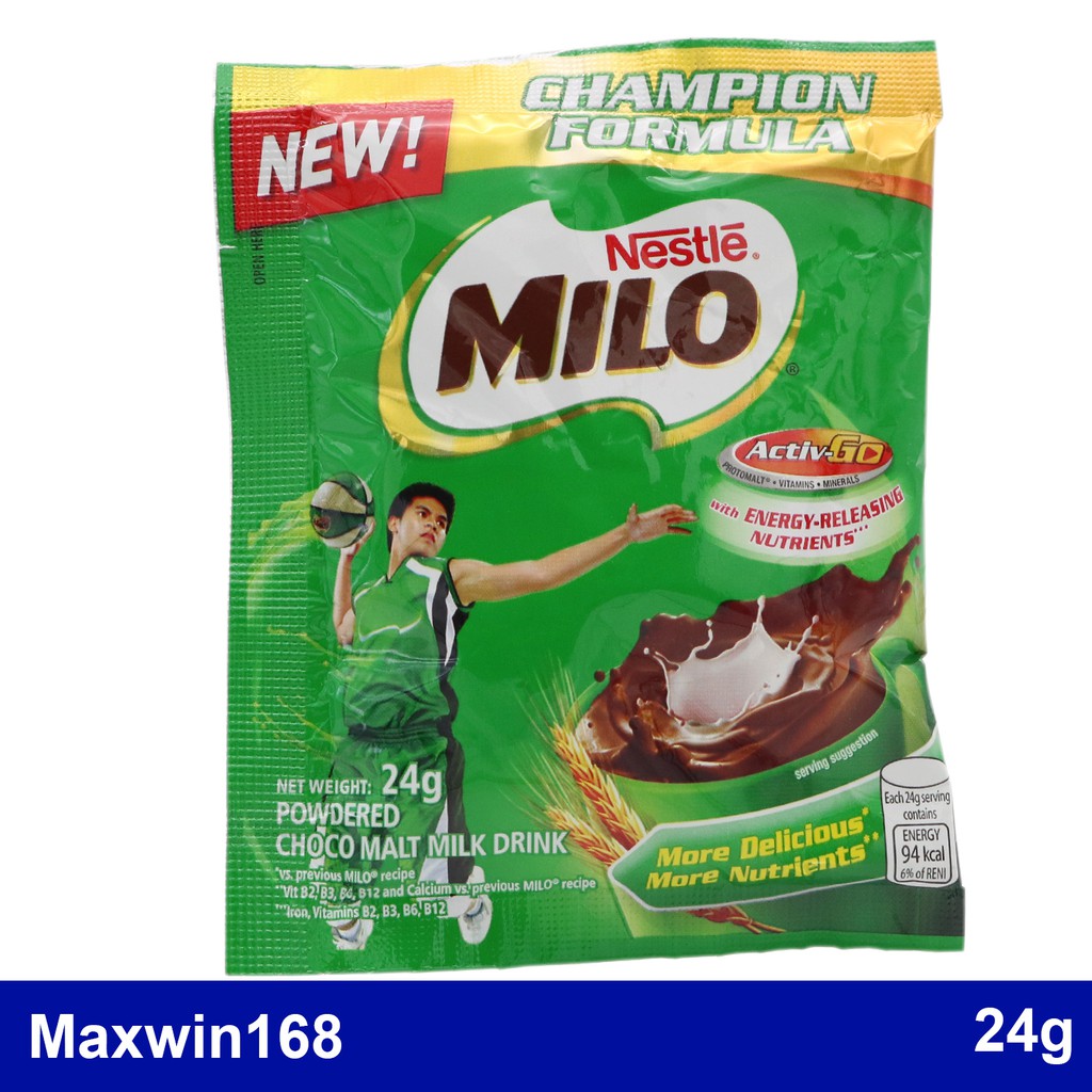 Milo Powdered Choco Malt Milk Drink 24g Shopee Philippines