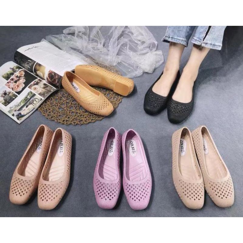 Women's flat jelly shoes Shopee Philippines